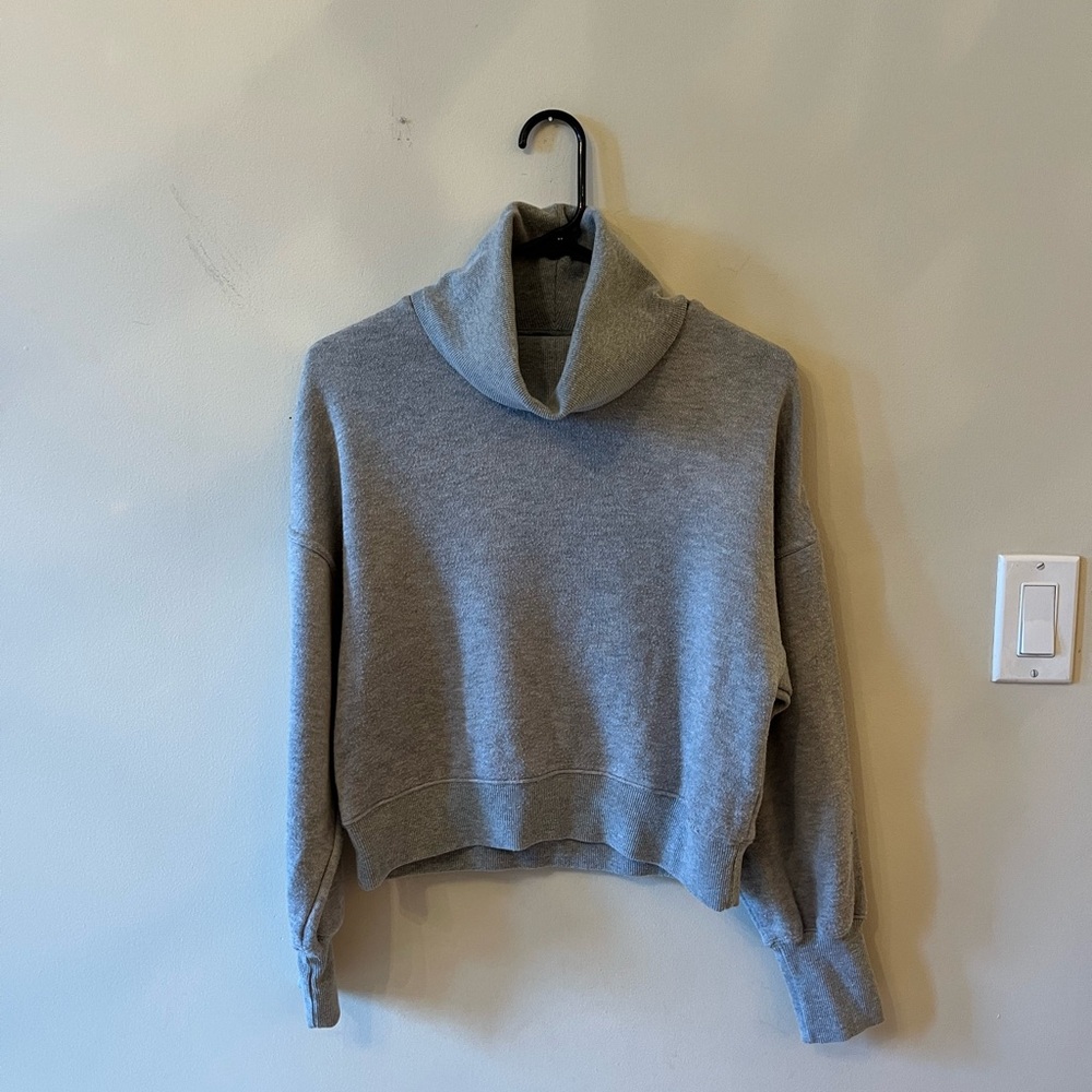 Dynamite Grey Bat Wing Turtleneck Sweater